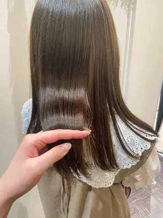 セミロング パーマ 🚀MOEKA ᵕ̈ ハイトーン💫のヘアスタイル