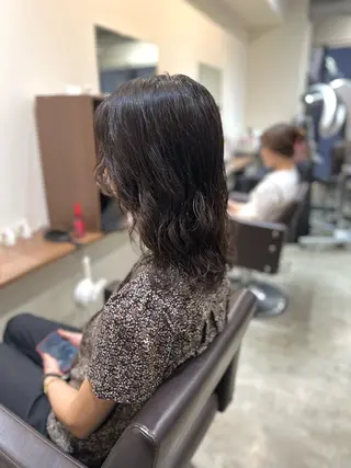 ミディアム カラー パーマ 平日オススメ✨ プチプラ✨山下のヘアスタイル