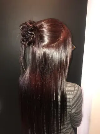 ロング カラー HARUNA/原宿/ デザイン/カットのヘアスタイル