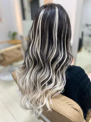 セミロング カラー ヘアアレンジ メンズ キッズ ネイル マツエク・マツパ アイブロウ 🧡可愛い色落ち🧡 ハイトーン特化🧡のヘアスタイル