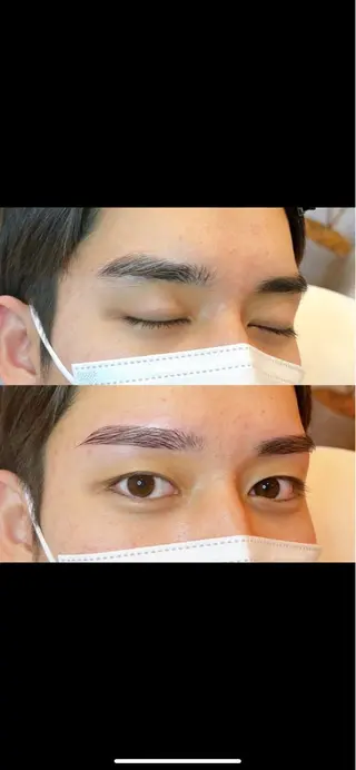 メンズ アイブロウ ホワイトラッシュ桃山台店所属・ホワイト ラッシュのマツエク・マツパデザイン