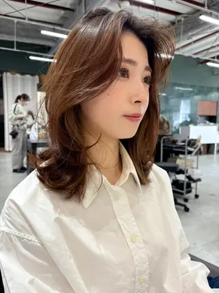 ミディアム 金子 賢人のヘアスタイル