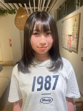 ミディアム 悠良/平塚店 似合わせ/カラーのヘアスタイル