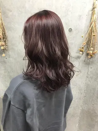 セミロング カラー ヘアアレンジ Satsuki ✂︎♡のヘアスタイル