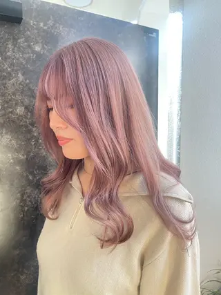 セミロング カラー ダブルカラー /まつ毛パーマ🎀のヘアスタイル