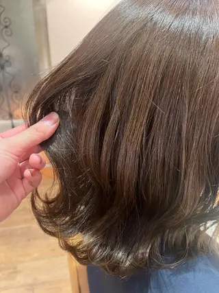 ミディアム カラー 関根 菜帆のヘアスタイル