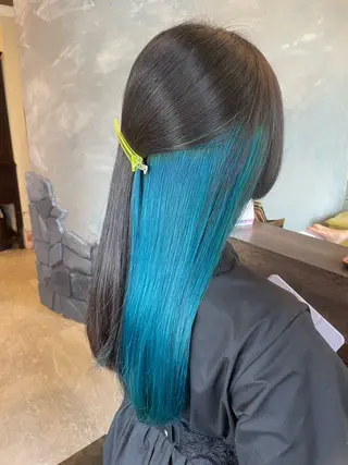 ロング カラー hair make echo滿木あい花のヘアスタイル