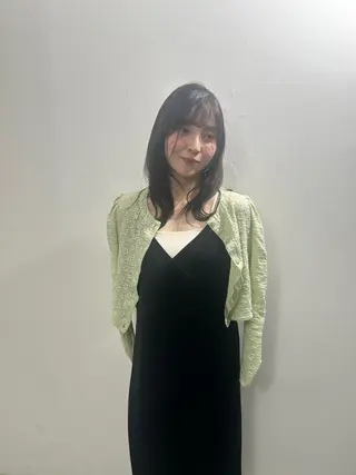 セミロング ヘアアレンジ chinatsu 。のヘアスタイル