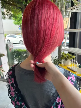 ミディアム カラー 似合わせカット Rinka🌻のヘアスタイル
