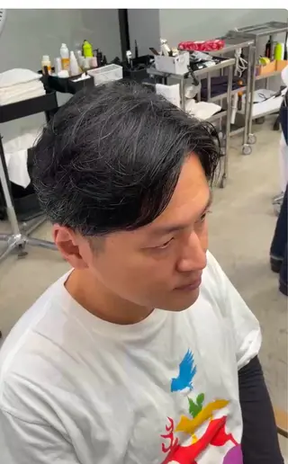 ショート パーマ メンズ専門サロン wokeのヘアスタイル