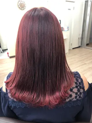 ミディアム 東梅田徒歩5分☆髪質 改善☆笹次ユウタのヘアスタイル