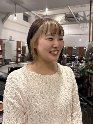 セミロング カラー MOK大阪梅田店 Asahiのヘアスタイル