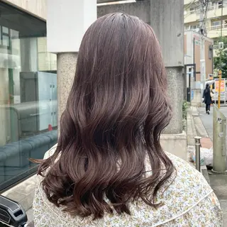 セミロング カラー パーマ ヘアアレンジ ✂️ボブ/レイヤー /艶カラー🌷喜美花のヘアスタイル