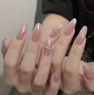 ネイル By moonネイル 🌷ワンホン/韓国風のネイルデザイン