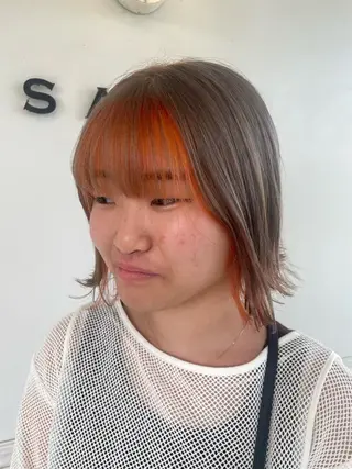 ショート カラー SARA古賀店 かすみ🐬🩵のヘアスタイル