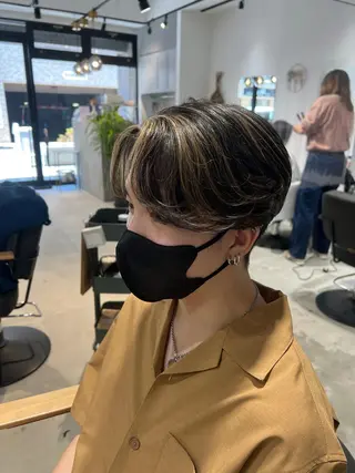 ミディアム カラー メンズ メンズカットパーマ ✂️ JOYAのヘアスタイル