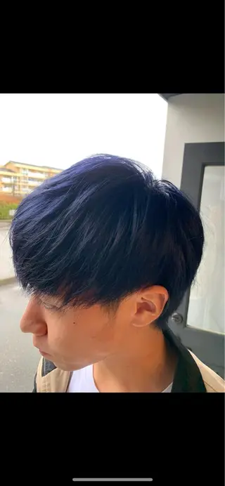 ショート カラー メンズ ✨ホワイトカラー✨ ホワイトブリーチ✨のヘアスタイル