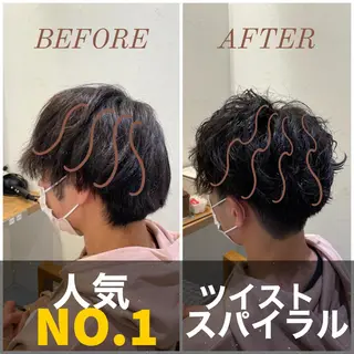 パーマ メンズ 【ニュアンスパーマ】 西岡拓海のヘアスタイル