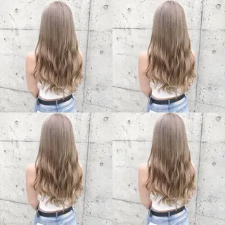 ロング カラー ヘアアレンジ TAKUMAブリーチ /切りっぱなし🪽のヘアスタイル