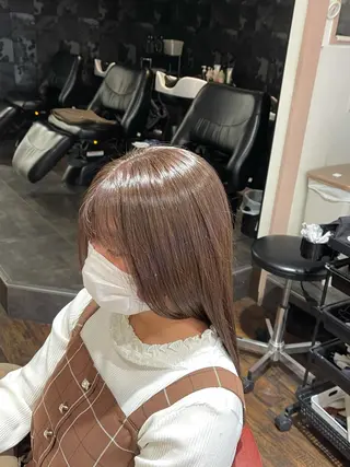 ロング カラー 渡部翔【蕨】髪質改善 ➕透明感カラー✨のヘアスタイル