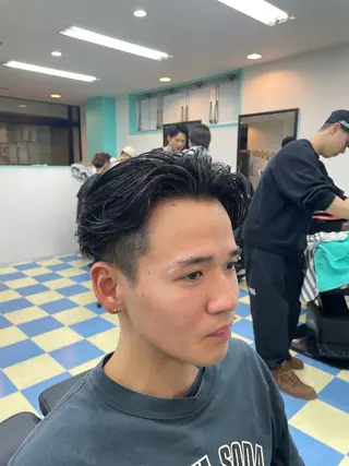 ミディアム メンズ や ゆのヘアスタイル