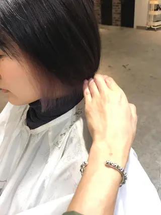 ショート カラー パーマ ヘアアレンジ メンズ キッズ Forest. -髪質改善-のヘアスタイル
