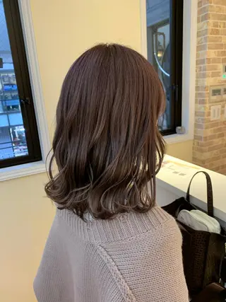 ミディアム カラー ヘアアレンジ ✨艶髪✨透明感✨ 山内大樹のヘアスタイル