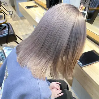 ミディアム ⭐️横浜ブリーチ特化 美容師 堤涼⭐️のヘアスタイル