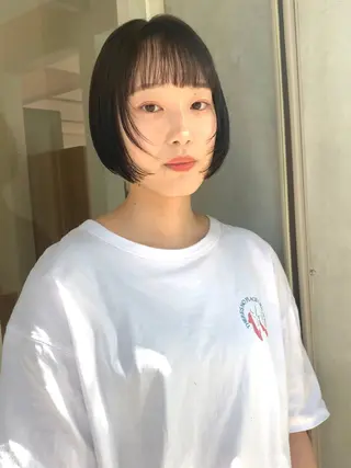 ミディアム カラー ✨コテ巻き風パーマ ✨川合佑哉のヘアスタイル