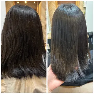 ミディアム TELAHAIR成田 マネージャー吉野美羽のヘアスタイル