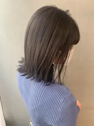 ミディアム カラー パーマ ヘアアレンジ メンズ キッズ ネイル マツエク・マツパ ウルフレイヤーカット /チヒロのヘアスタイル