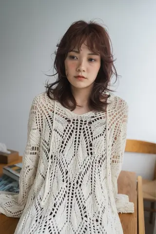 ミディアム 💛🤍U too e’s /店長🧸のヘアスタイル