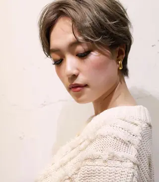 ショート カラー 髪質改善/艶カラー 🎀レイヤーカットのヘアスタイル
