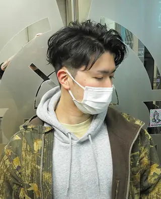 パーマ メンズ 渋谷/フェード/ 國分 翔のヘアスタイル