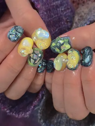 ネイル 3dパーツ/流行り 👧shushu❤️のネイルデザイン