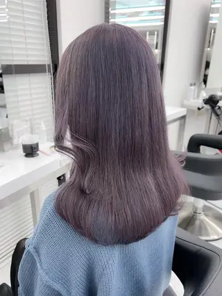 セミロング 🎀愛されピンク ラベンダー💜ゆいのヘアスタイル