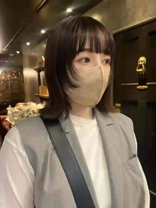 セミロング haco＋所属・圧倒的デザイン力 店長🎨RENAのヘアスタイル