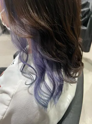 セミロング カラー パーマ ヘアアレンジ ネイル マツエク・マツパ アイブロウ 髪質改善_WHITE RYUSUKEのヘアスタイル
