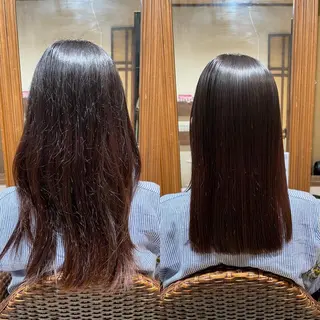 ロング イルミナカラー/レイ ヤーカット/三好春奈のヘアスタイル