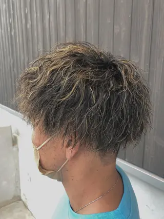 ショート パーマ メンズ NAKAGAWA YUICHIのヘアスタイル