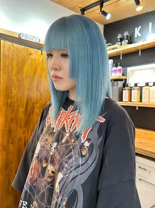 ミディアム カラー 🧸艶々韓国ヘア 🧁mizunaのヘアスタイル