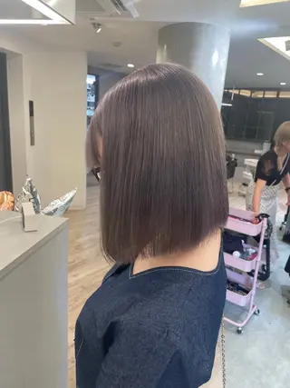 ミディアム ♡似合わせハイトーン ♡maiのヘアスタイル