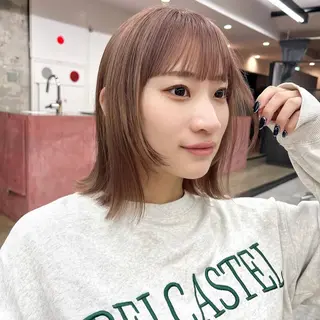 ミディアム カラー 韓国ヘア /男女☘️ 細江 美紅のヘアスタイル