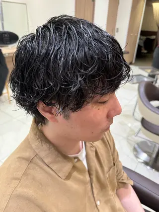 ショート パーマ メンズ メンズパーマ特化/ メッシュ/薫/店長のヘアスタイル