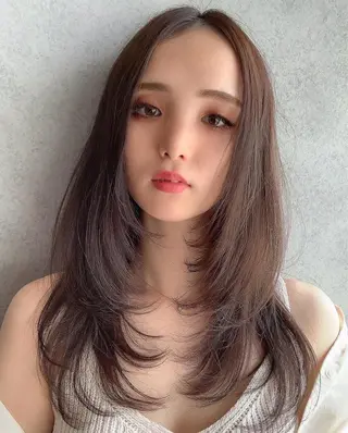 ロング 小倉 浩士のヘアスタイル