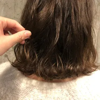 ミディアム カラー 西山 紗耶香🪽 透明感カラー/ボブのヘアスタイル