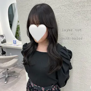 ロング カラー 美髪矯正/髪質改善/ 艶髪🤍伊藤梨紗のヘアスタイル