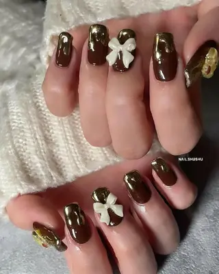 ネイル 3dパーツ/流行り 👧shushu❤️のネイルデザイン
