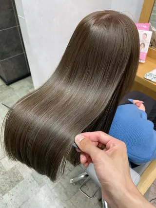 ロング カラー パーマ 髪質改善🌸縮毛矯正 専門家💖後藤のヘアスタイル