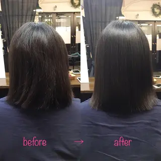 ミディアム 縮毛矯正&髪質改善 MAILHAIRのヘアスタイル
